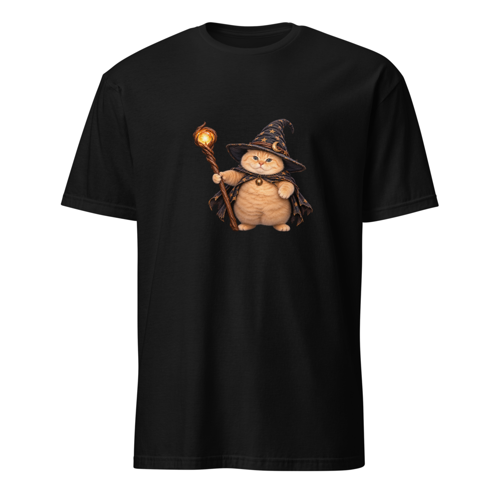 Witch Cat T-Shirt · Unisex / Black / S