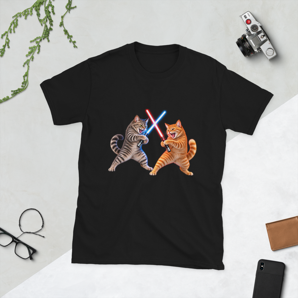 Cat Wars Short-Sleeve Unisex T-Shirt · Unisex / Black / S