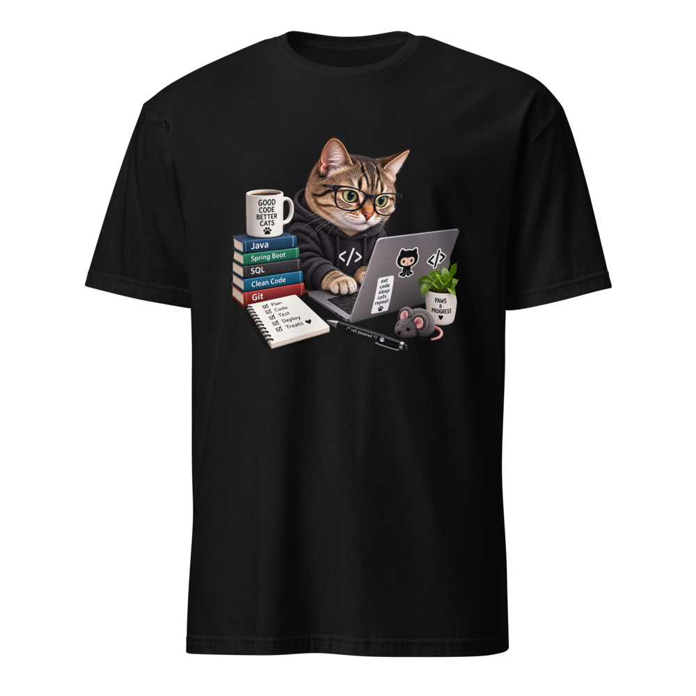 Engineer Cat · Unisex / Black / S